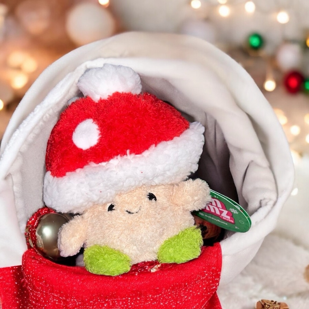 Festive Mushroom Stan Bum Bumz Plush Toy Red